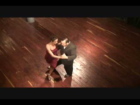  Oscar Montenegro  and  Patricia Milillo  are  dancing  to  the  tango  "  El Puntazo  "