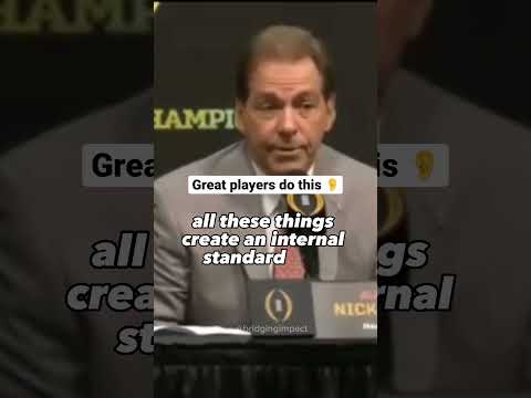 Nick Saban shares what makes a GREAT player 😱 #sports #football #motivation
