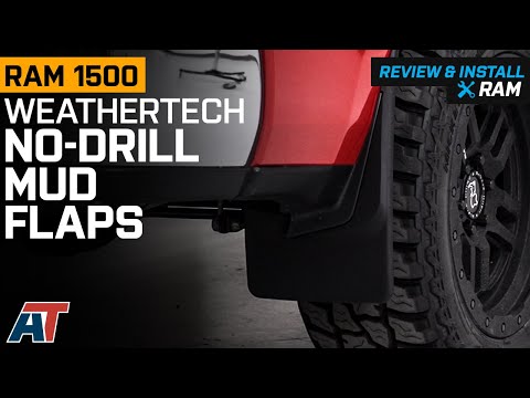 2019-2021 RAM 1500 Weathertech No-Drill Mud Flaps; Front and Rear Review & Install