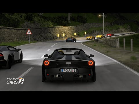 Project CARS 3 Gamepad Gameplay no HUD / Ferrari 458 Speciale Aperta race / Dualshock 4 PC3 gameplay