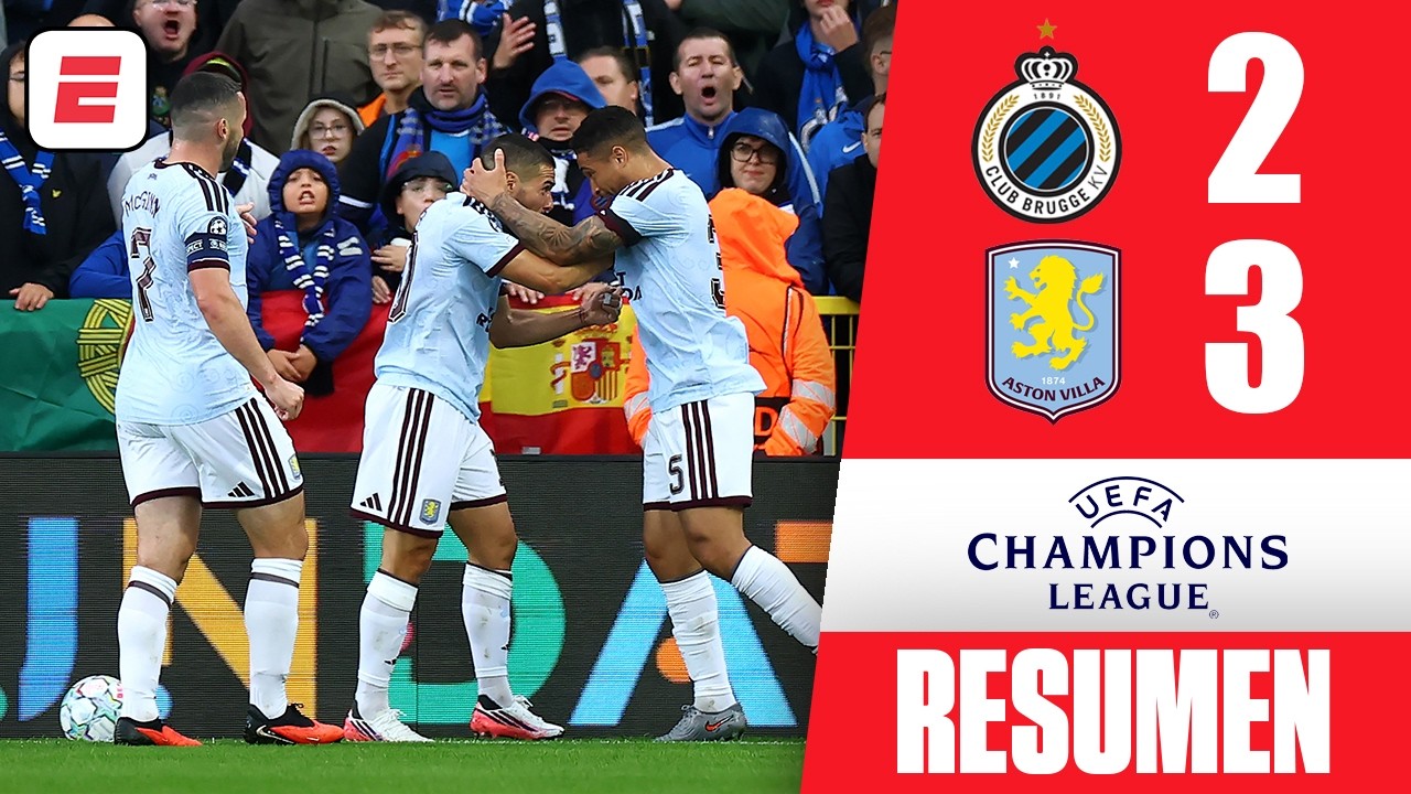 ASTON VILLA selló primer triunfo en FASE de LIGA ante CLUB BRUJAS. Buendía anotó | Champions League
