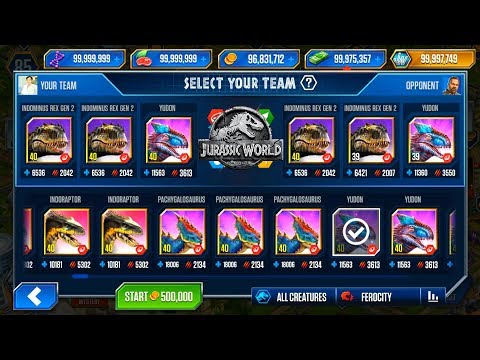 INDOMINUS REX GEN 2 vs INDOMINUS REX GEN 2 - JURASSIC WORLD THE GAME