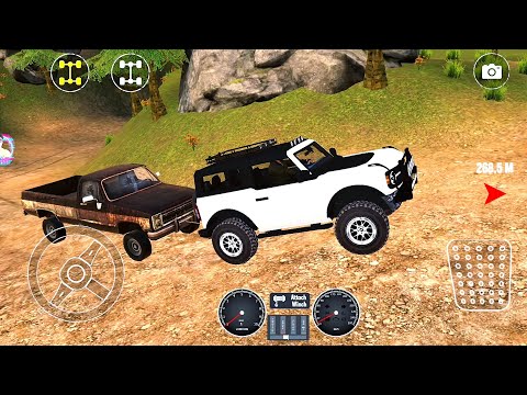 SUV Winched Pickup Truck In Valley | Offroad Revolution Car Driving Android Gameplay HD - YouTube