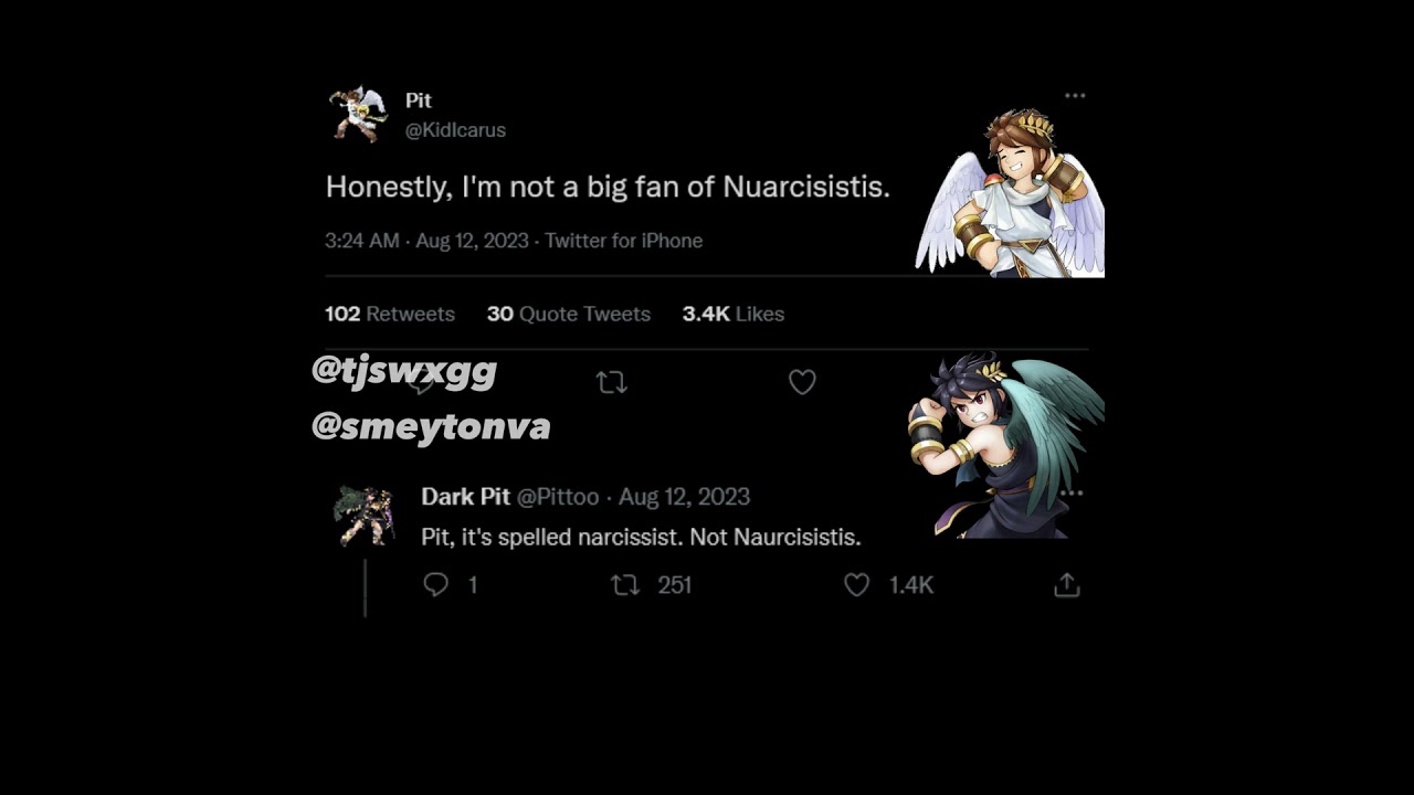 If Pit and Dark Pit had Twitter