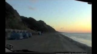 preview picture of video '[V0258] 三河４：高松海岸の日の出から清々しい朝日を受けて赤羽根漁港へ'