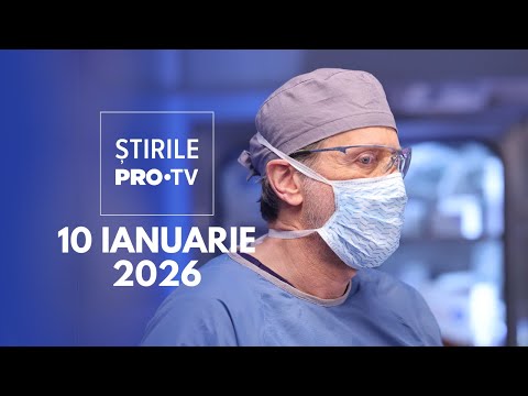 Știrile PRO TV - 10 Ianuarie 2026 | 8 oameni au murit din cauza gripei
