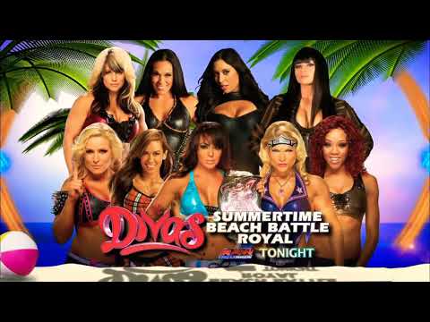 WWE Summertime Beach Battle Royal Divas (Maxine Last Match) June 25, 2012