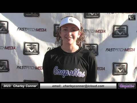 2023 Charley Conner 4.0 GPA, Middle Infielder, Outfield Softball Skills Video - Ca Grapettes Augusto