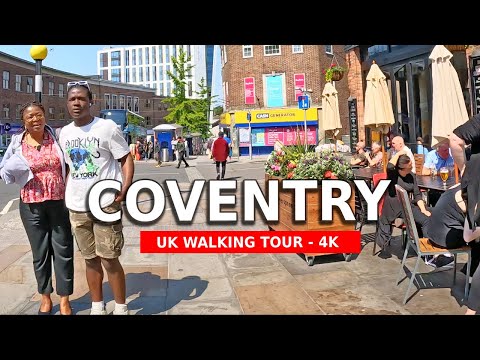 Coventry City Centre, England - 4K Walking Tour, United Kingdom 🇬🇧