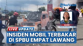 Mobil Katana Terbakar di SPBU Tanjung Kupang Empat Lawang, Korsleting Diduga Jadi Penyebab