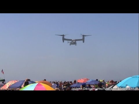 2014 Jones Beach Airshow - USMC MV-22 Osprey Demo