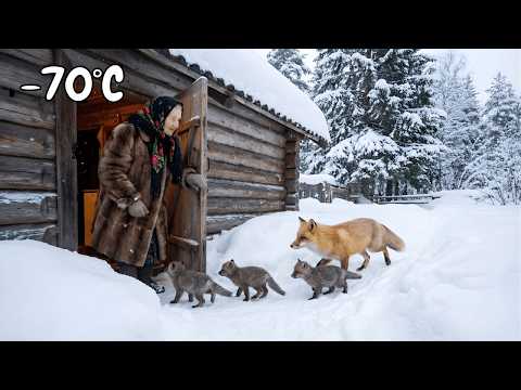 A 90 year old woman cared for a dying fox cub in the snow, and it returned with an army of foxes