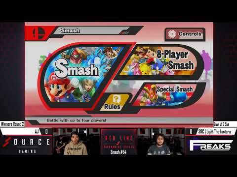 Red Line Smash 54 - AJ (Mario) Vs. SRC | Light The Lantern (ZSS)