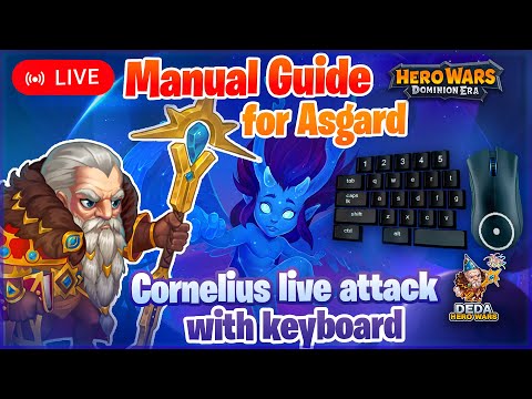 Live attack with Cornelius in Asgard - 1.4 bil damage. Manual guide. Hero-Wars: Dominion Era