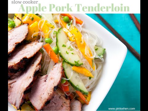 Slow Cooker Apple Pork Tenderloin