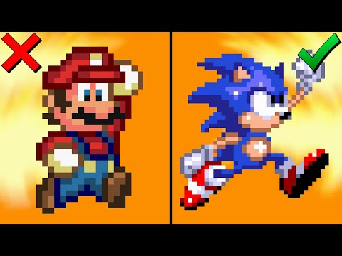 Sonic With Mario Jump But He Can't Destroy Enemies