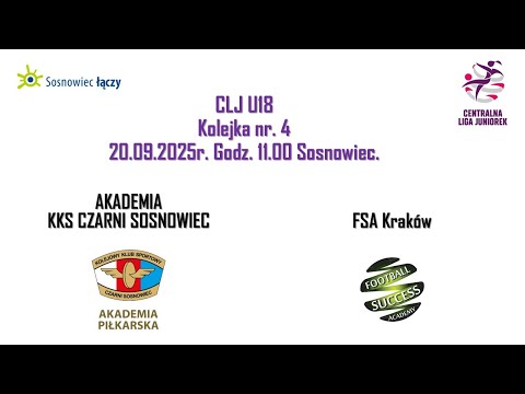 CLJ U18 Kobiet - KKS Czarni Sosnowiec vs FSA Kraków