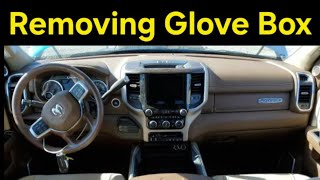 Ram 2500 how to remove lower glove box