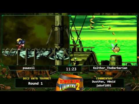puwexil vs Kolthor_TheBarbarian - Donkey Kong Country 2 Any% Tournament 2016