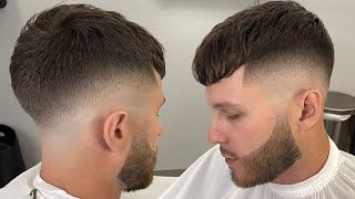 I GAVE THIS WHITE GUY HIS FIRST FADE 😳 | BARBER TUTORIAL