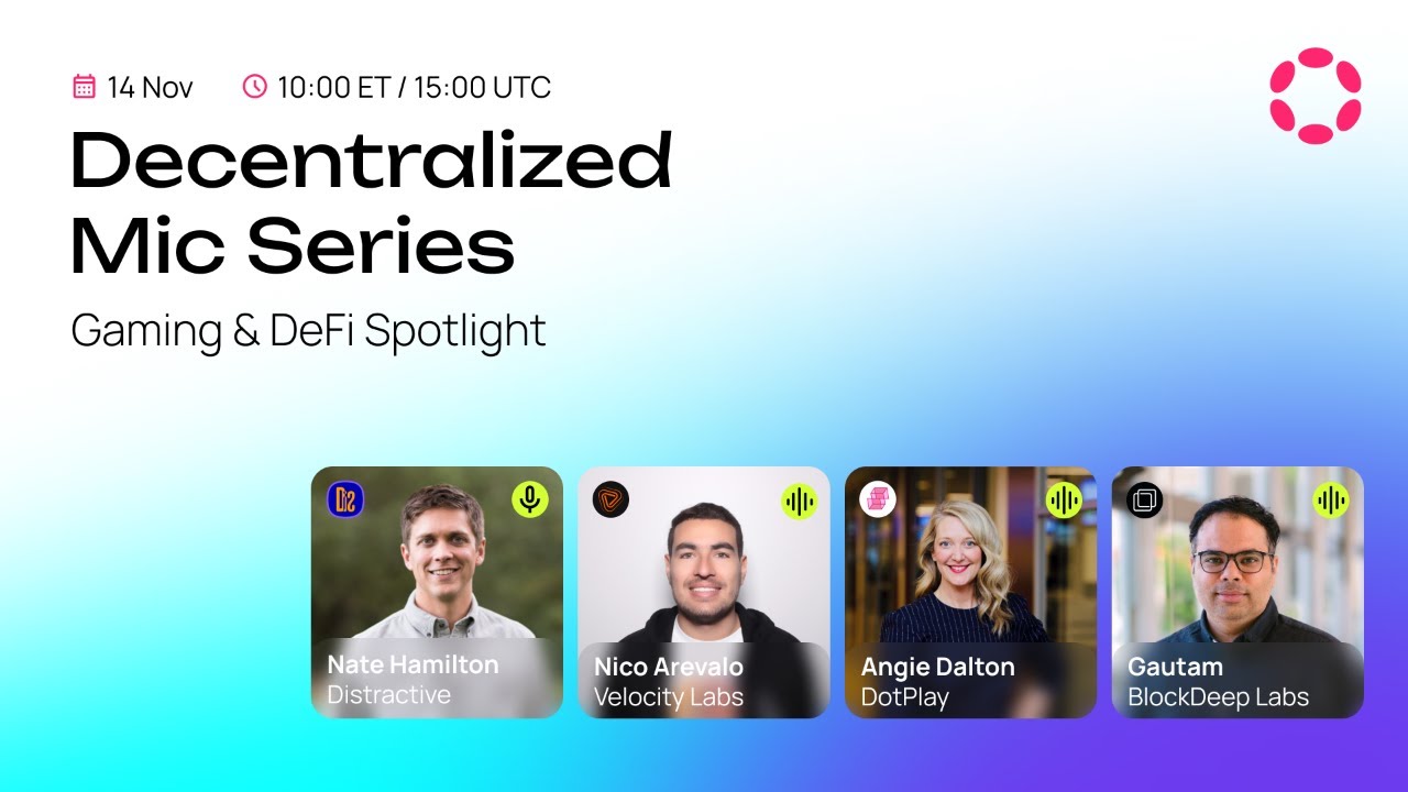 Decentralised Mic - Gaming & DeFi