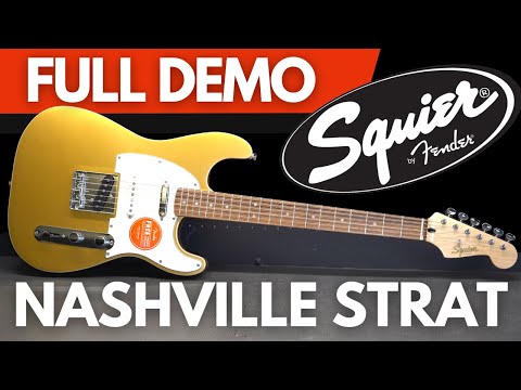 Squier Paranormal Custom Nashville Stratocaster with Laurel Fretboard 2023 - Present - Aztec Gold image 5