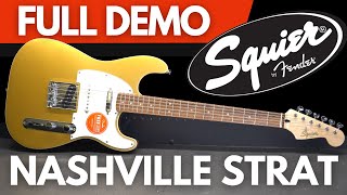 Video thumbnail for Squier Paranormal NASHVILLE STRATOCASTER Full Demo by Play and Trade Guitars