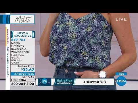 Motto Limitless Reversible Woven Tank