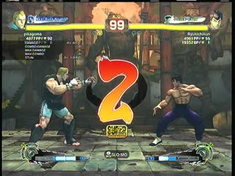 SSF4AE: Abel (pikagoma)  vs. Fei-long (Ryukichikun)   SD