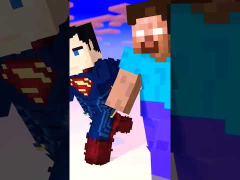 Herobrine Absorbs Superman's Power & Obliterates Him! #Minecraft