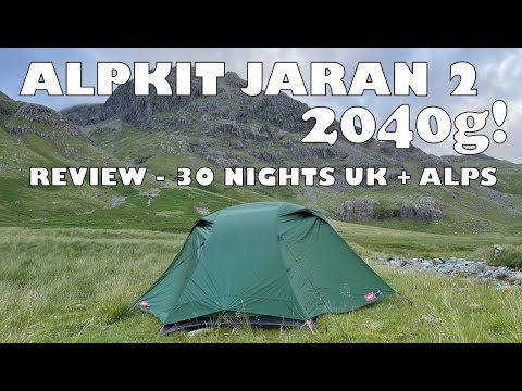 Field review of Alpkit Jaran 2 in Alps after 30 nights in this ultralight tent