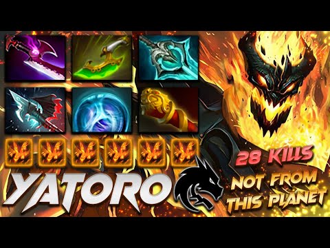 Yatoro Shadow Fiend - 28 KILLS BEAST - Dota 2 Pro Gameplay [Watch & Learn]