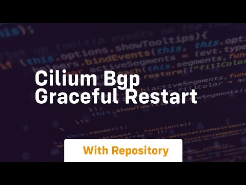 Cilium bgp graceful restart
