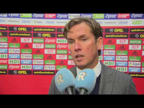 Alex Pastoor na afloop van Feyenoord - Sparta