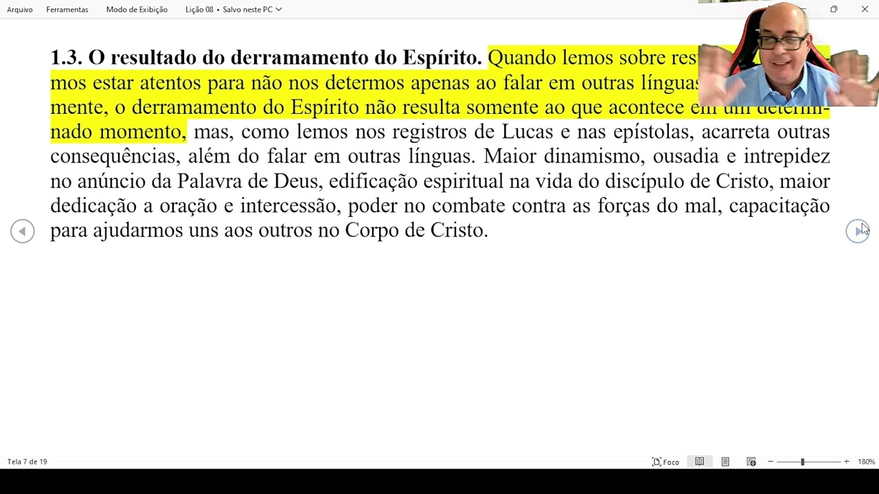 Lição 8 A relevância e importância da doutrina pentecostal para manter a Igreja viva 3° Tri de 2024