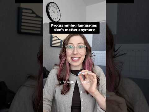 Programming languages don't matter anymore