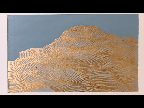 Gold Leaf On Abstract Paintings
