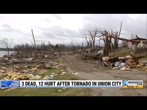 3 dead, 12 hurt after tornado in Union City