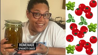 I made homemade pizza sauce from fresh tomatoes from the pantry 🙏#Cooking #spaghsauce #recipe