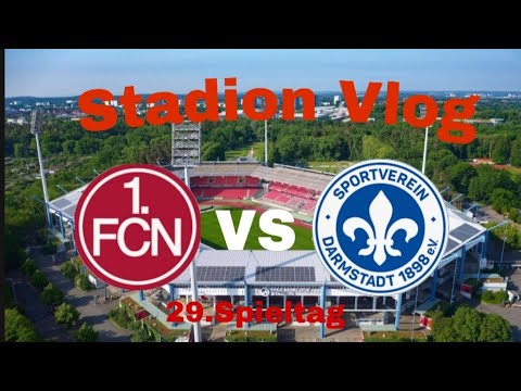 Stadion Vlog❤️🖤🤯 Nürnberg❤️🖤 gegen Darmstadt ⭕💙