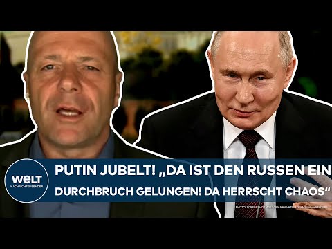 Video Thumbnail: UKRAINE-KRIEG: Putin jubelt! "Da haben die Russen einen Durchbruch geschafft! Da herrscht Chaos!"