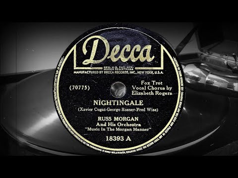 NIGHTINGALE - RUSS MORGAN And His Orchestra, Vocal Chorus by Elizabeth Rogers (1942)