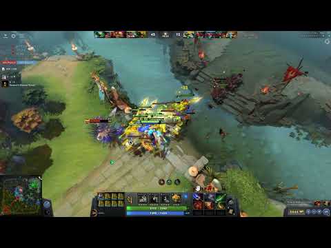 06 02 2022 - Dota 2 End game Phantom Lancer vs Legion commander fight