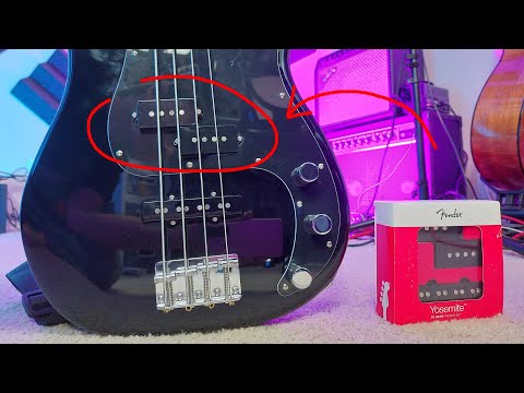 Squier Affinity PJ bass pickup upgrade | Fender Yosemite pickups