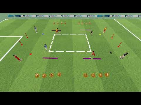 Dribbelspiel - Fussball-Biathlon