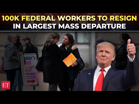 than 100000 federal workers to quit; US set for largest mass ...
