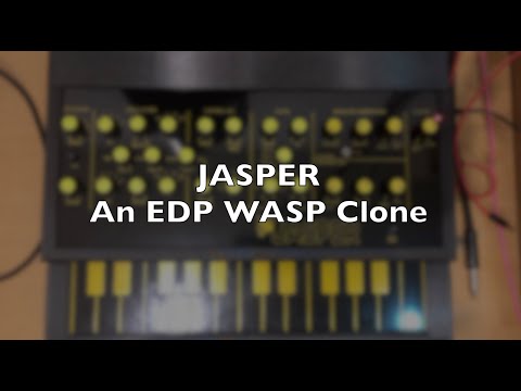 Jasper Synth DP WASP clone with 3D printed enclosure and desktop stand image 11