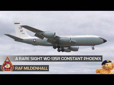 RARE AIRCRAFT NUKE SNIFFER WC-135R CONSTANT PHOENIX COOL LANDING • RAF MILDENHALL