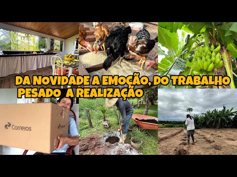 O cabo da enxada é pesado,o trabalho é exaustivo! Mais o choro veio ao abrir os recebidos! Gratidão 