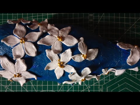 Bottle Art// Clay Made Flower// Bottle Art Made By Clay// Clay Made Flower Design